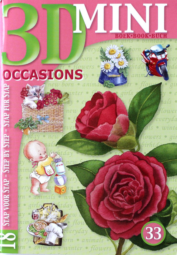 3D Mini Buch Nr.33 Occasions - Gelegenheiten
