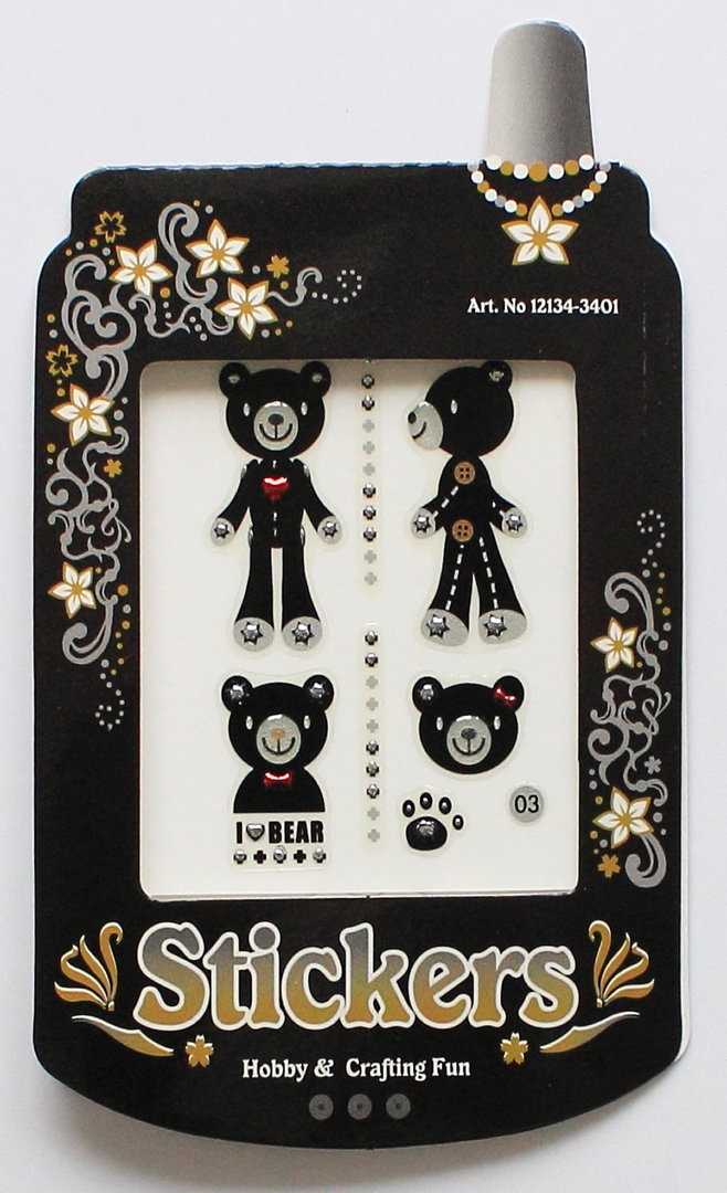 Handy - Sticker - selbstklebend Nr.3401 Bear Bärchen