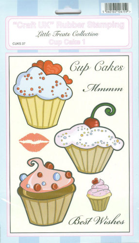 ´´Craft UK´´ Rubber Stamping Nr.037 CUP CAKE 1