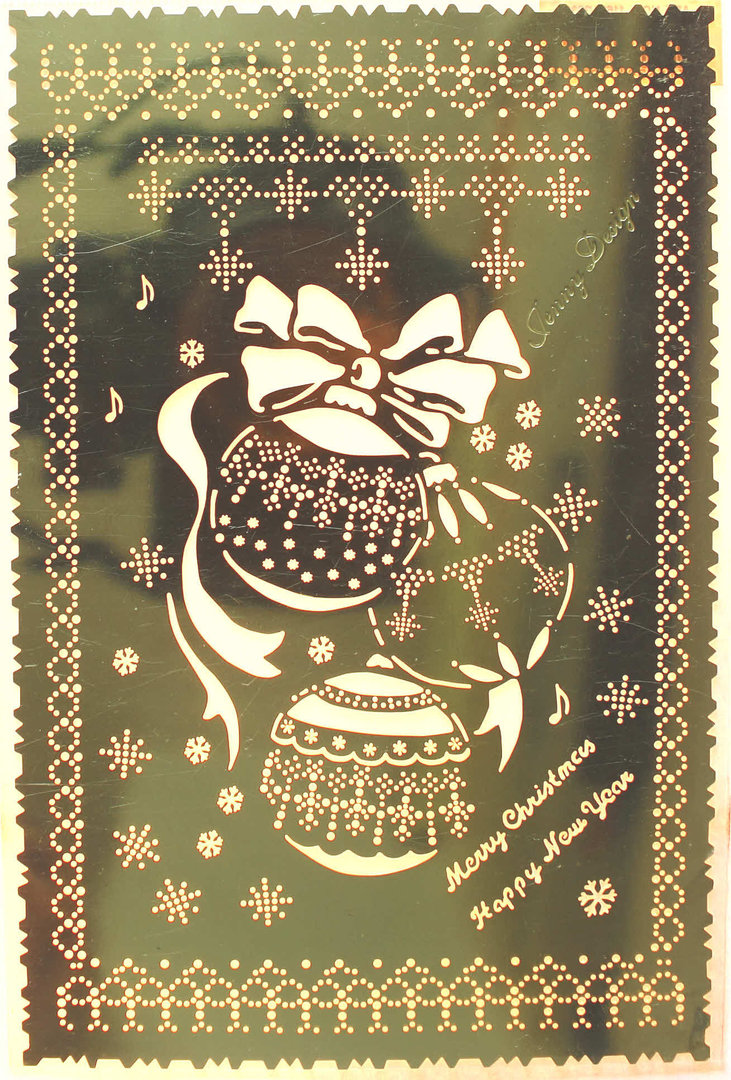 Pricking - Embossing Nr.3030 Schablone ca.9,5cm x 14,5cm Weihnachten