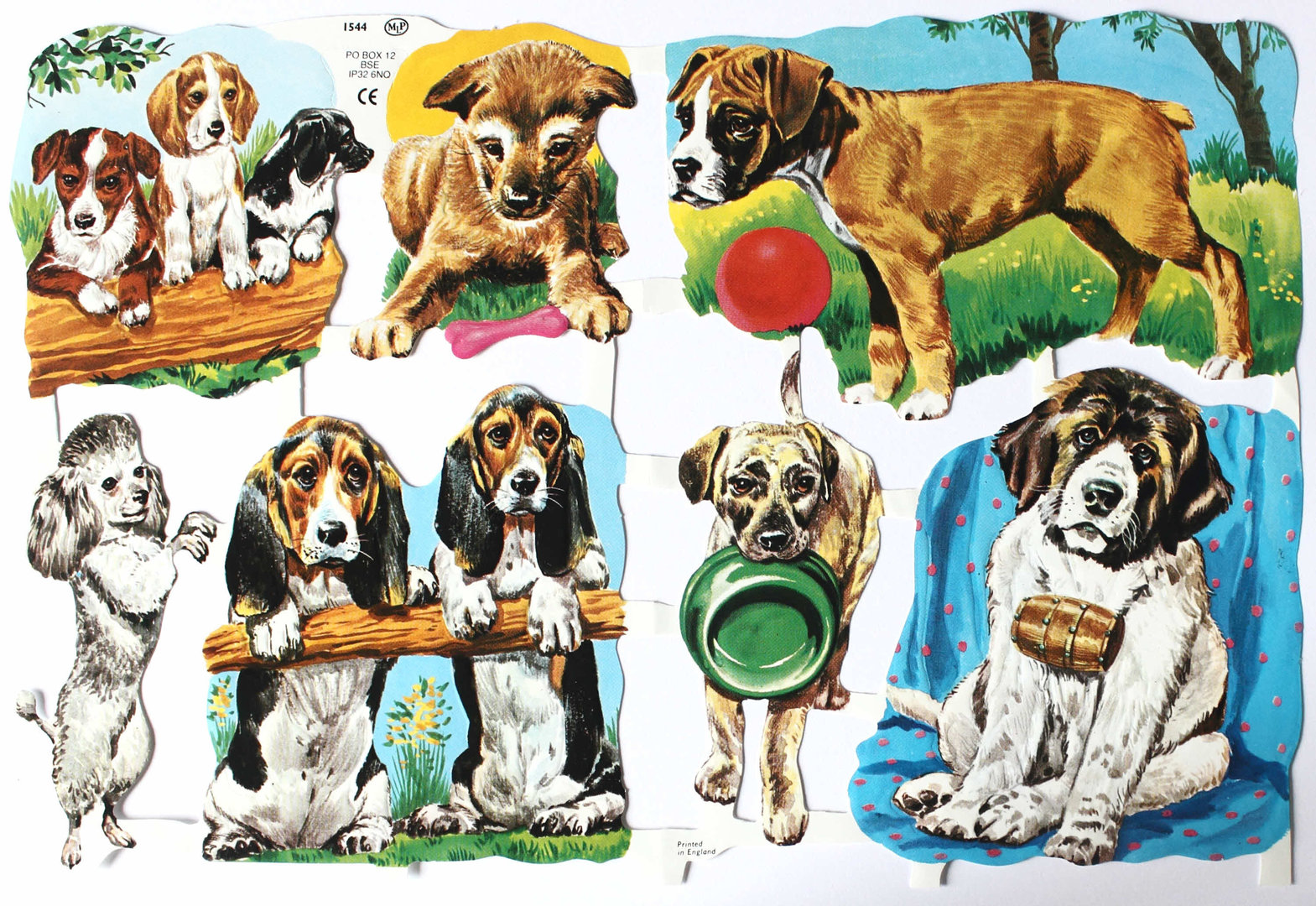 Glanzbilder Nr.1544 Hunde