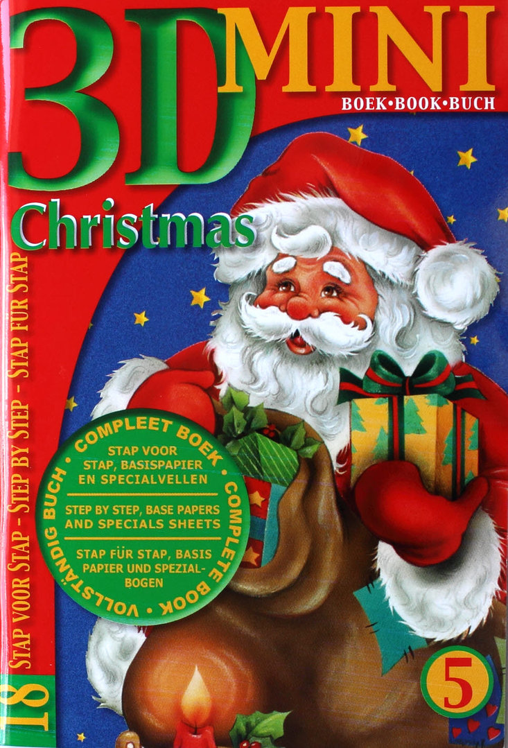 3D Mini Buch Nr.05 Christmas - Weihnachten