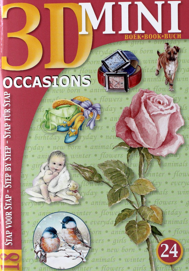 3D Mini Buch Nr.24 Occasions - Gelegenheiten