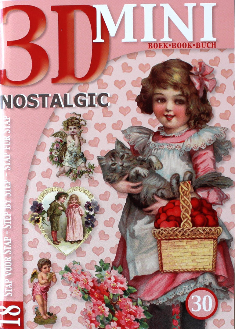 3D Mini Buch Nr.30 Nostalgic - Nostalgische Motive