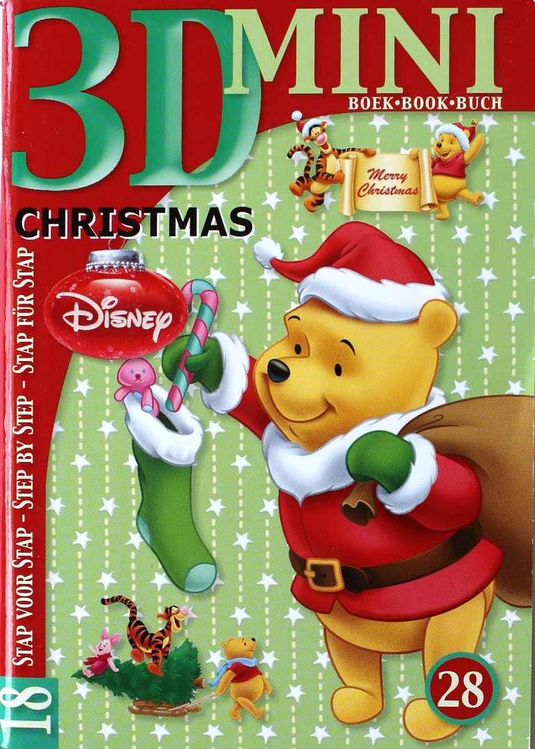 3D Mini Buch Nr.28 Christmas Disney - Weihnachten Winnie The Pooh