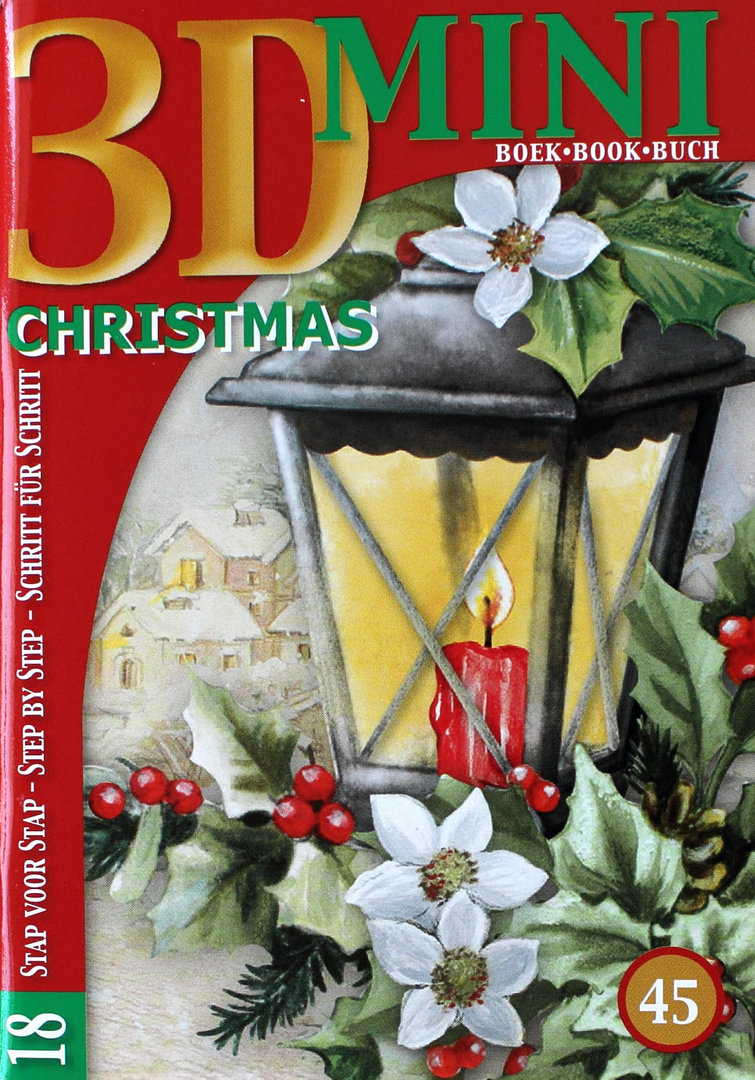 3D Mini Buch Nr.45 Christmas - Weihnachten