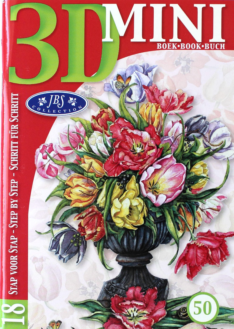 3D Mini Buch Nr.50 JBS Collection - Blumen Motive