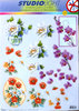 3D EASY Nr.091 Stanzbogen Diverse Blumen - Motive