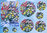 3D Pyramid Stanzbögen & Karten Nr.015 Set.04 Blumenstauss Blumen