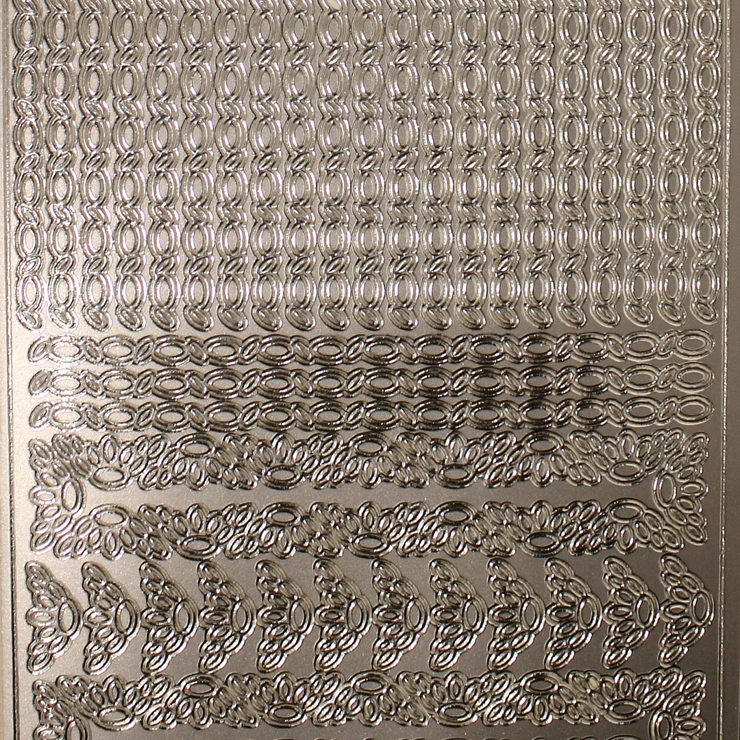 Sticker Nr.0041 Silber div. Kettenglieder