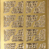 Sticker Nr.0482 Gold Ecken 32 Stück