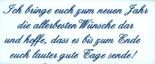 LaBlanche STEMPEL Nr.902 Text Spruch Wünsche f.d. Jahr