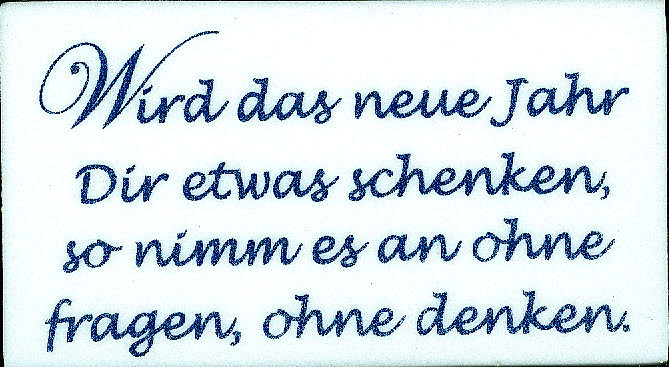 LaBlanche STEMPEL Nr.904 Text Spruch Wünsche f.d. Jahr