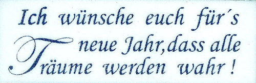 LaBlanche STEMPEL Nr.908 Text Spruch Wünsche f.d. Jahr