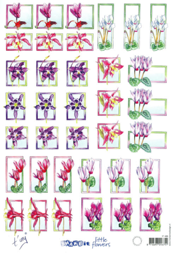3D Schneidebogen Nr.0488 SHAKE IT / kleine Blumen Marken Blütenmotive