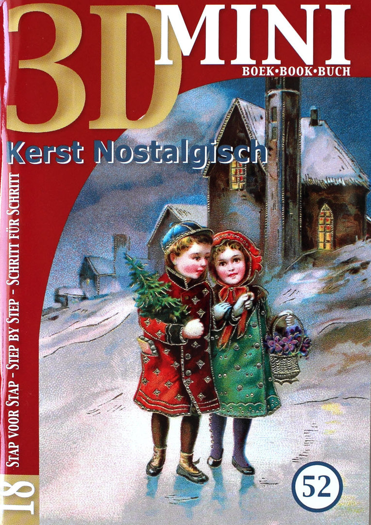 3D Mini Buch Nr.52 Kerst Nostalgisch - Nostalgie
