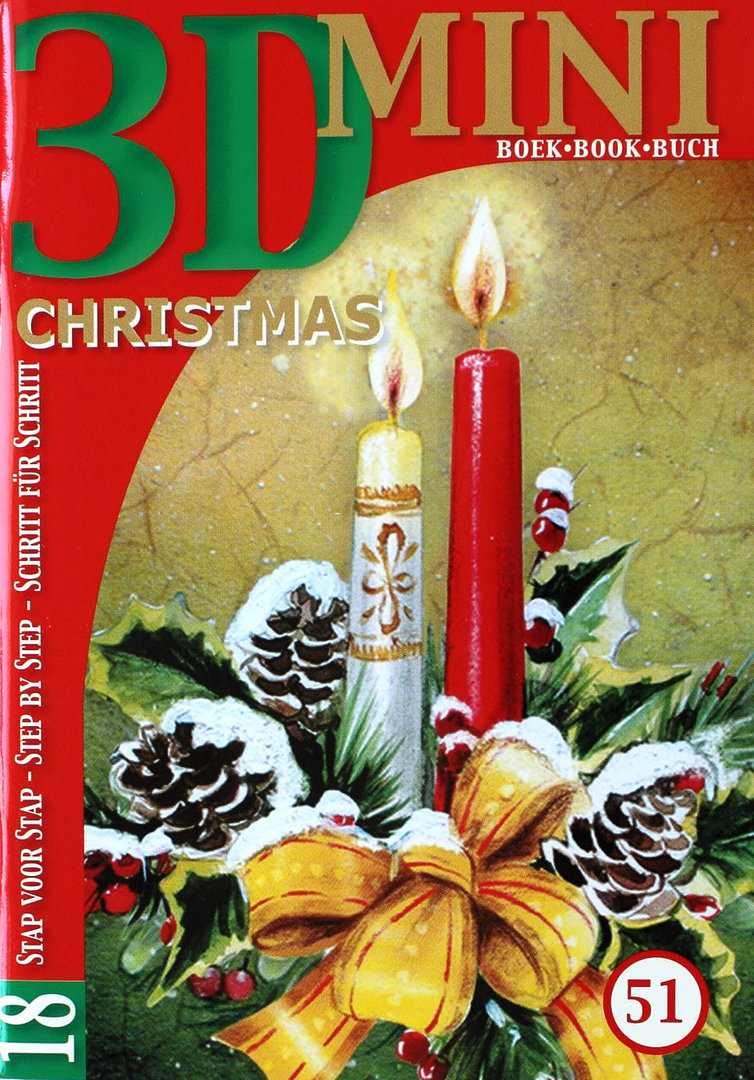 3D Mini Buch Nr.51 Christmas - Weihnachten