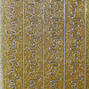 Glitzer Glimmer Sticker Nr.7064 Gold / Silber Schnee Borte Kante