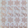 Glitzer Glimmer Sticker Nr.7070 Gold transparent Weihnachten Ornamente