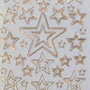 Glitzer Glimmer Sticker Nr.7074 Gold transparent Sternen MIX