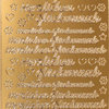 Sticker Nr.3700 Gold Herzlichen Glückwunsch verschiedenen Größen