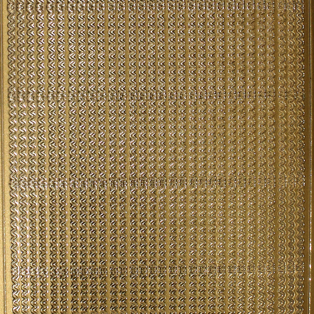 Sticker Nr.1915 Gold Ketten Bordüre Zick Zack