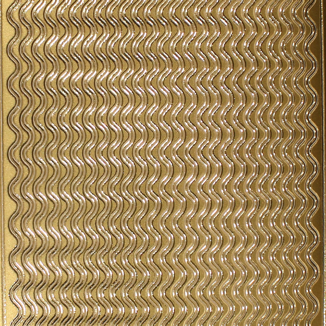 Sticker Nr.1919 Gold Ketten Bordüre Welle