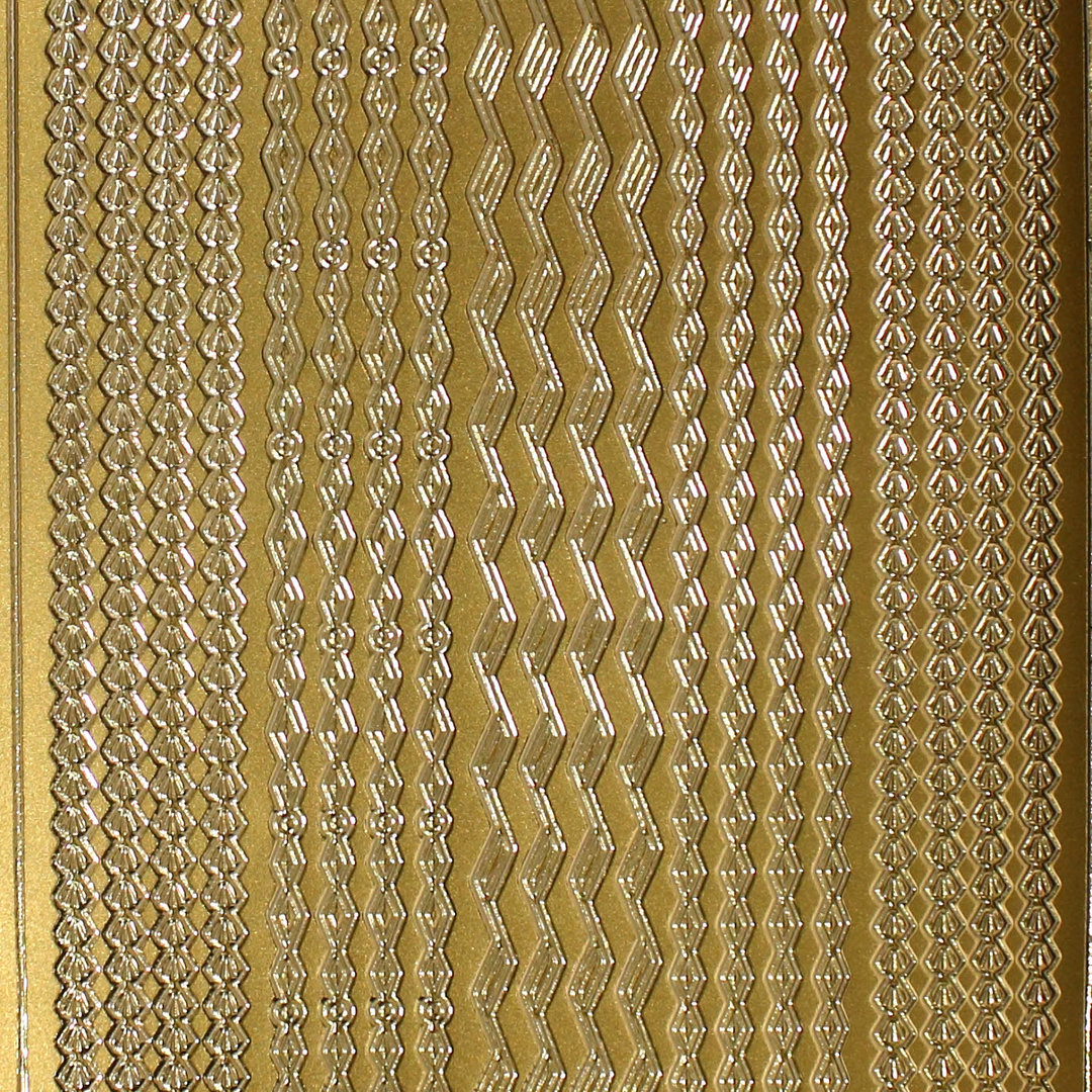 Sticker Nr.1991 Gold Ketten Bordüren Mix