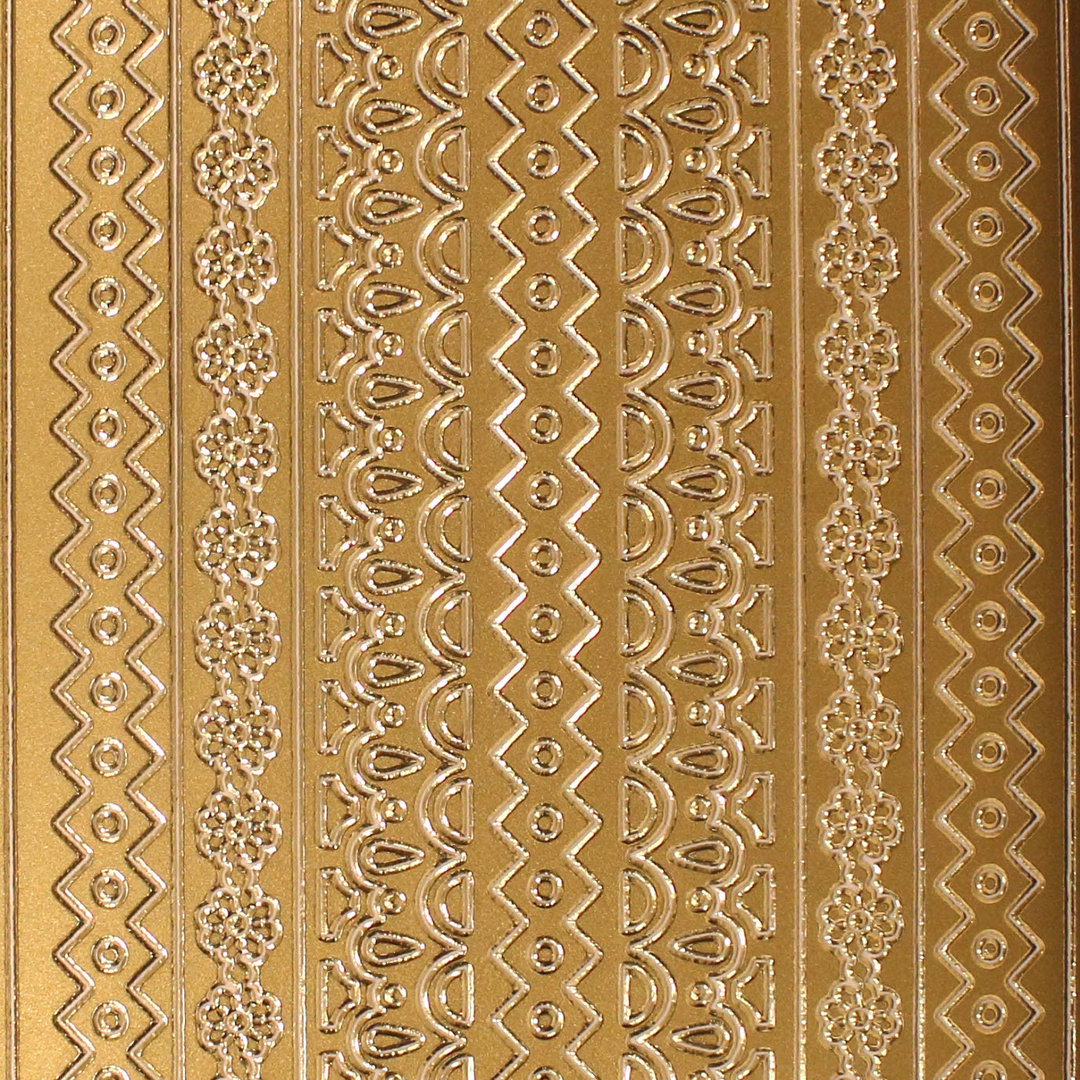 Sticker Nr.2297 Gold Borten Bordüren Mix