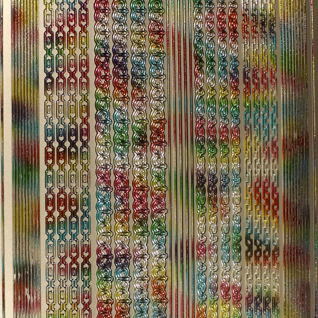 Sticker Nr.1992 Multi Ketten Linien Bordüren Mix