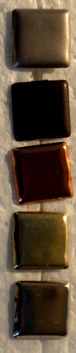 BRADS MIX Nr.003 Form  = Quadrat 1cm  Farbmischung C . ca.50 St.
