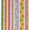 Glitter Ribbon Sticker Nr.400A selbstklebend Bordüre Borten Textilband