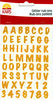 Rub-On Glitter Sticker Nr.3101 gold ABC Buchstaben & Zahlen