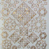 Glitzer Glimmer Sticker Nr.7055 Gold transparent Eiskristalle MIX