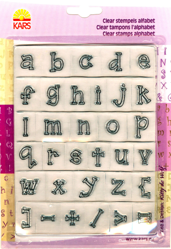 Clear Stempel Stamp Nr.1016 Kars Alphabet Block Kleinbuchstaben 14 X 18 cm
