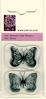 Clear Stempel klein Stamp Nr.1057 Schmetterlinge 5 X 6 cm