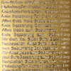 Sticker Nr.0441 Gold deutsch diverse Schriftzüge Texte Auswahl