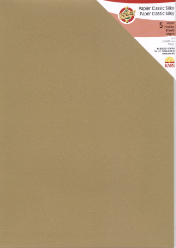 Papier Classic Silky 250g/m² Nr.4614 Gold 5 Bogen A4