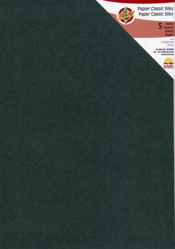 Papier Classic Silky 250g/m² Nr.4623 Waldgrün 5 Bogen A4