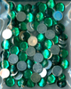Strass - Glitzersteine Nr.3019 smaragd / grün rund 8 mm