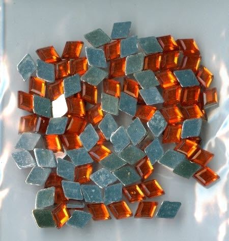 Strass - Glitzersteine Nr.3036 orange / mandarine rauten 5x7 mm