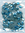 Strass - Glitzersteine Nr.3060 wasser blau blatt 5x10 mm