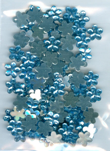 Strass - Glitzersteine Nr.3080 wasser blau blüten 8 mm