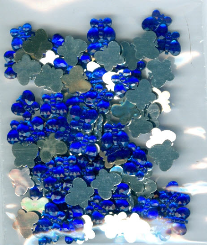 Strass - Glitzersteine Nr.3082 dunkelblau schmetterlinge 8x7 mm