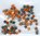 Strass - Glitzersteine Nr.3126 orange / mandarine stern - blüten 5 mm
