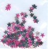 Strass - Glitzersteine Nr.3127 rosa / pink stern - blüten 5 mm
