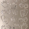 Sticker Nr.1098 Silber Hände - Füße - Abdrücke
