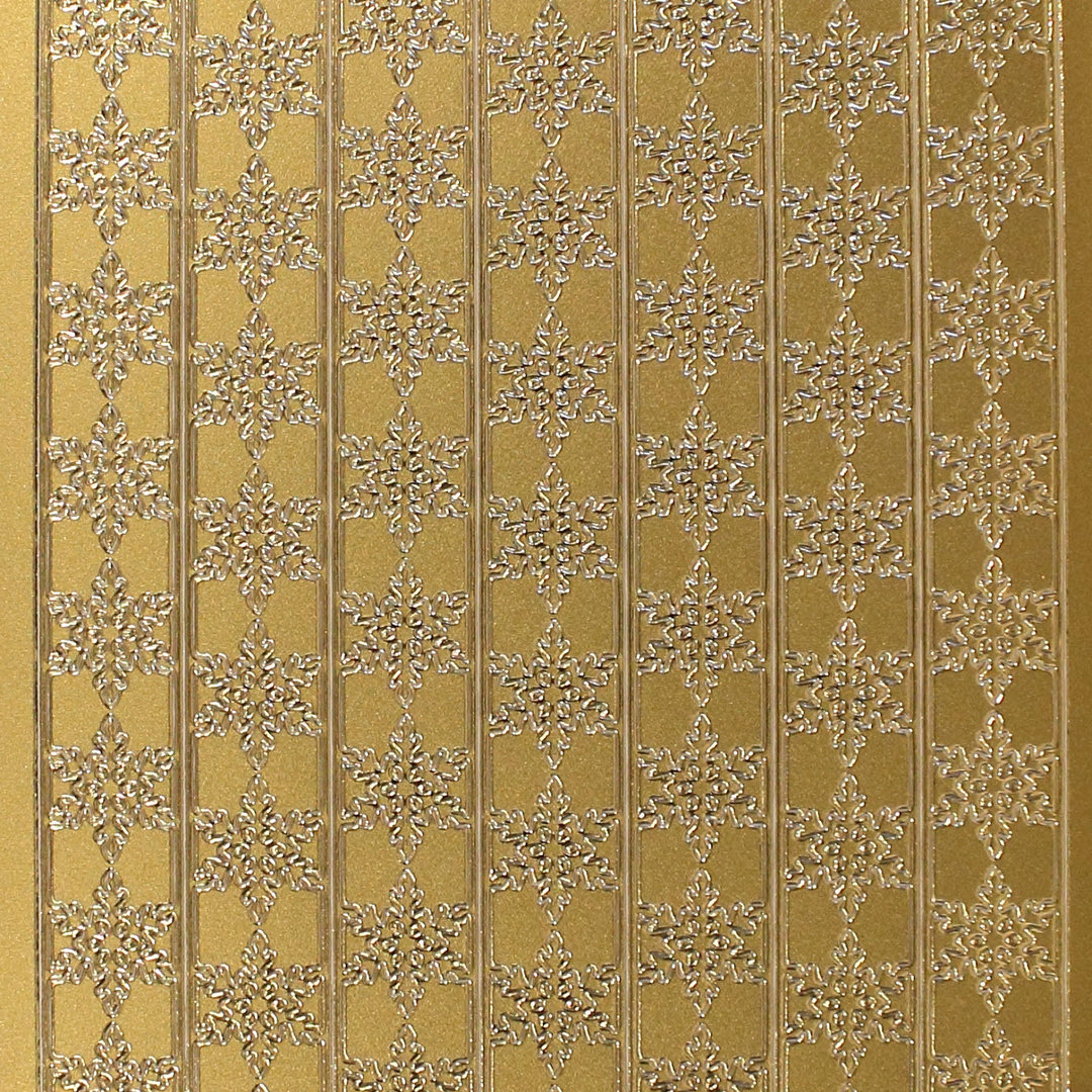 Sticker Nr.8537 Gold Eiskristalle - Bordüre Borten