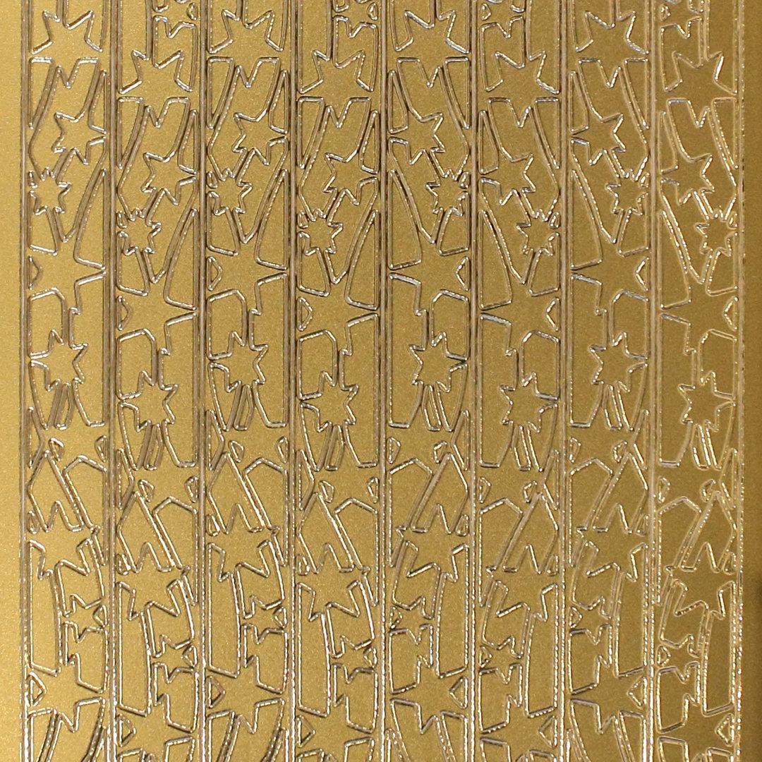 Sticker Nr.8539 Gold Stern - Bordüre Borten