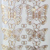 Glitzer Glimmer Sticker Nr.7001 Gold transparent Schmetterlinge